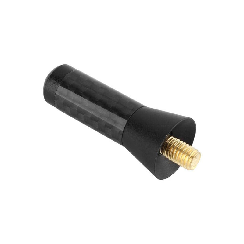 [AUSTRALIA] - Mini Car Short Antenna, 3.5cm Aerial Universal Car Stubby Antenna Carbon Fiber Shorty Antenna with Screw Aluminum 