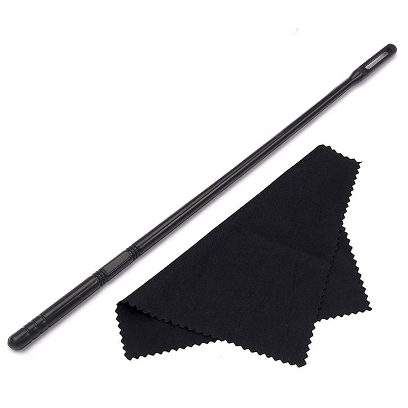 2 Sets Flute Cleaning Rod and Cloth Cleaning Swabs Flute Cleaning Kit Flute Polishing Cloth Woodwind Instruments Flute Sticks