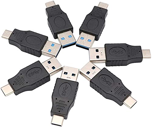 QiCheng&LYS USB-C 3.1 Male to Male,USB-C 3.1 Female to Female,USB-C Male to Type A USB 2.0 Male Adapter for for Smartphones,Tablets and Other Type-C Devices Adapters 3PCS