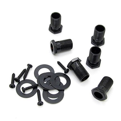6R Right Electric Guitar String Tuning Pegs Keys Tuners for Strat Tele Black