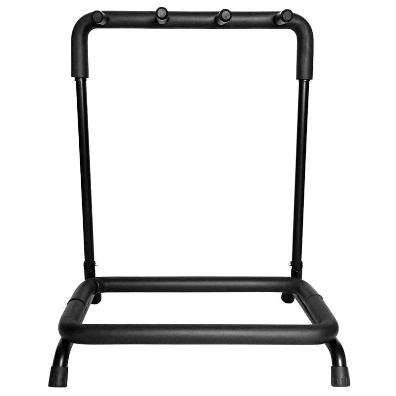 Doubleblack Electric Acoustic Guitar Stand: Universal Foldable Bass Holder - Black Portable Floor Rack with Pedal for Multiple Guitars - 3-Way Classical Guitar Display Mount