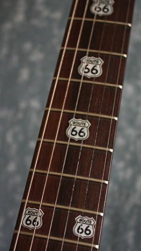 Inlay Sticker Fret Markers for Guitars & Bass - Route 66,F-042R6-WT