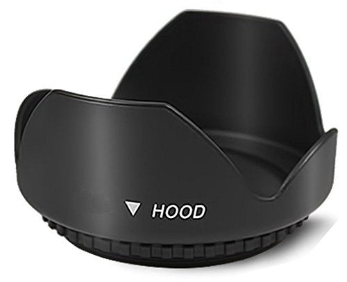 40.5mm Tulip Flower Lens Hood for Sony Alpha A5000, A5100, A6000, A6300, A6400, A6500, NEX-5TL, NEX-6 Digital Camera That has Sony 16-50mm f/3.5-5.6 OSS Alpha E-Mount Retractable Zoom Lens