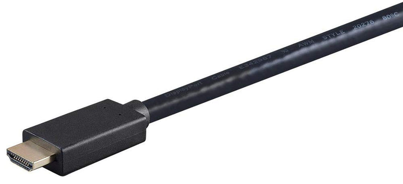 Monoprice DisplayPort 1.1 to HDTV Cable - 6 Feet - Black