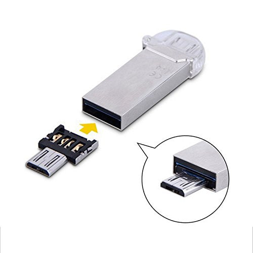 CHENYANG Ultra Mini DM Micro USB 5pin OTG Adapter Connector for Cell Phone Tablet & USB Cable & Flash Disk - 5pcs OTG*5set