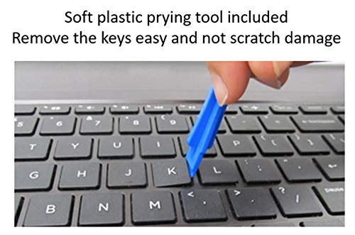 WirelessFinest Spacebar Key Cap + Hinge Replacement for MacBook Pro Retina 12"/13"/15" A1534 2017 A1706 A1707 A1708 2016 2017 Year Keyboard Space Bar Key Cap Base Gasket Repair Part