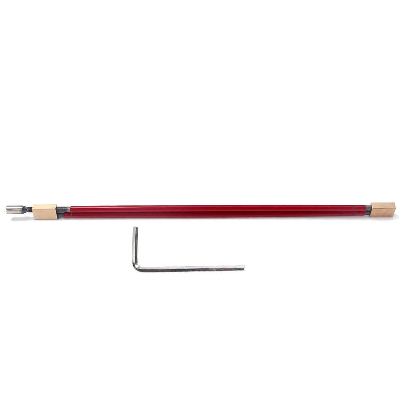 Alnicov 2-Way Adjustable Hot Rod Truss Rod,4MM Allen Nut,460MM overall Length,Red