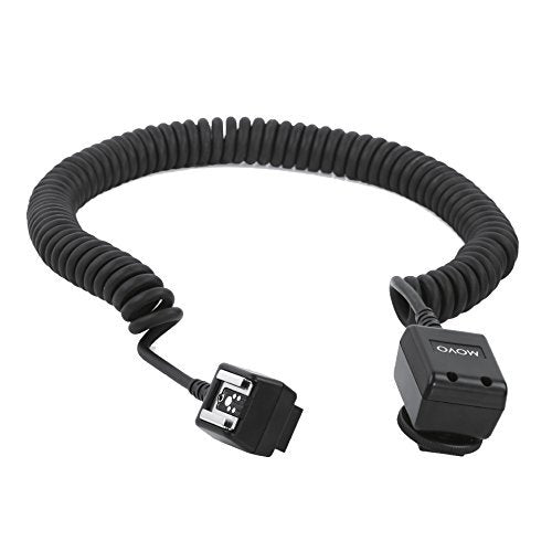 Movo Photo FC50C 16-Foot (5m) Heavy-Duty E-TTL Off-Camera Flash Shoe Cord for Canon EOS 600EX-RT, 430EX, 320EX, 270EX, 90EX, MT-24EX, etc (OC-E3 Replacement) + Bonus Neat Strap 16-foot Coiled (5m)