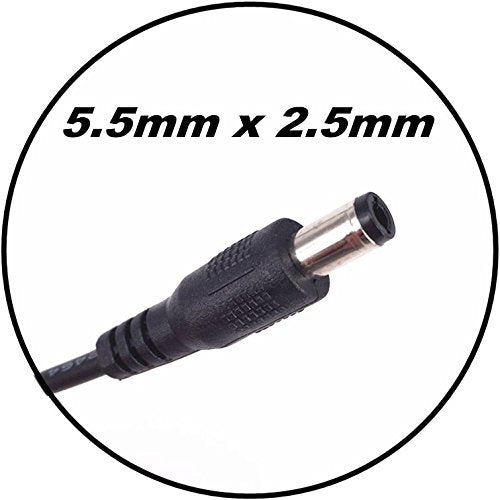 Zruizyan 2 pieces 5V USB to DC 5V power cable - USB A 2.5 mm/5.5 mm adapter cable 1m / 3ft black