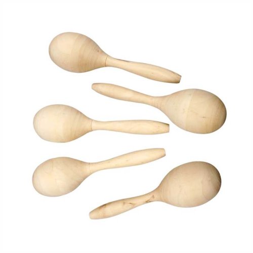 Wood Rattle/Maracas, H: 20 cm, 1 pc