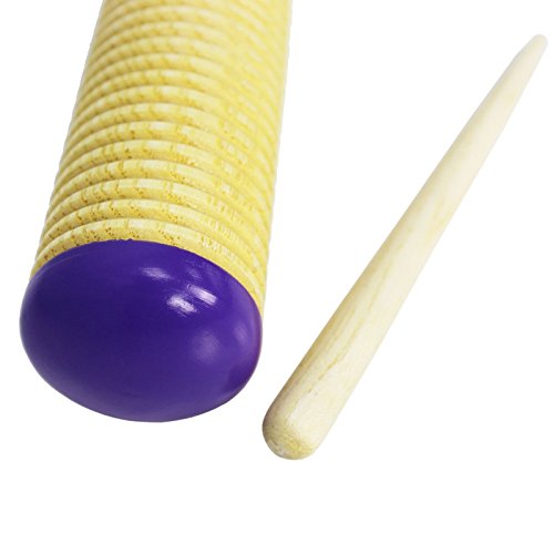 A-Star Wooden Shaker Maraca Guiro Scraper with Beater