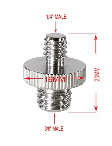 [AUSTRALIA] - Honbay 4PCS 1/4" Male -3/8" Male Converter Screw +4PCS Female 1/4" to Metal 3/8" Convert Screw Adapter for Tripod Monopod Ballhead DSLR SLR 