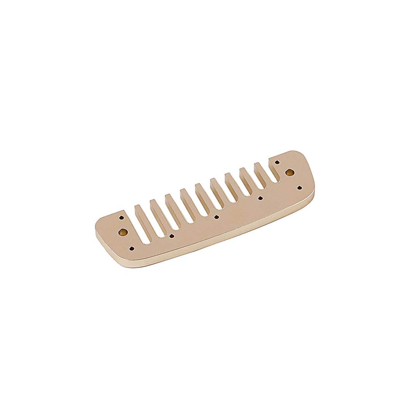 Alnicov Aluminum Alloy 10 Holes Comb Harmonica Part for Hohner Marine Band Crossover and Deluxe Gold