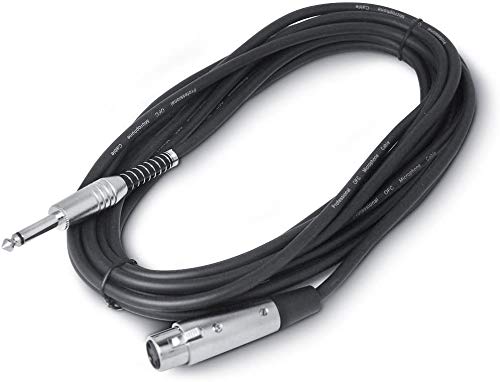 Snakebite Professional XLR Female to 1/4" Jack Cable. Ideal lead for mics, mixers, studio and live applications. Noiseless OFC (1 Metre) 1 Metre