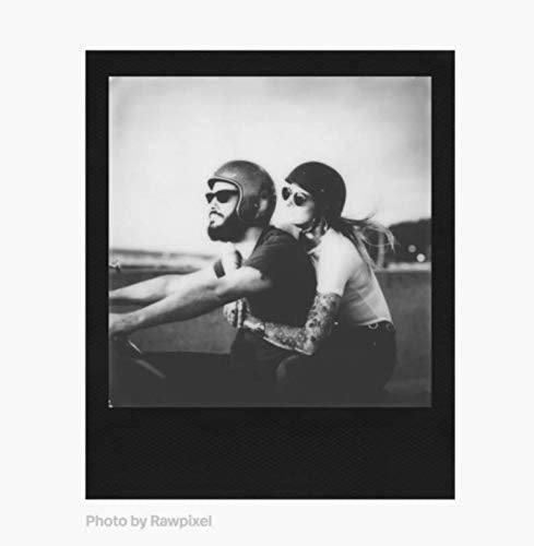 Polaroid B&W Film for I-Type, Black Frame Edition (6033) (8 Photos) B&W Black Frame