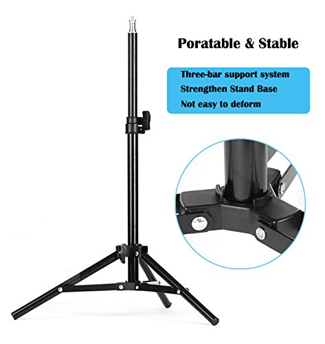 Light Stands Photography Aluminum 32"/80cm Max Height for Relfectors, Softboxes, Lights, 2 Pack