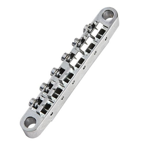 Musiclily ABR-1 Style Tune-o-matic Bridge and Tailpiece Set for Les Paul Style Electric Guitar,Chrome Set Chrome