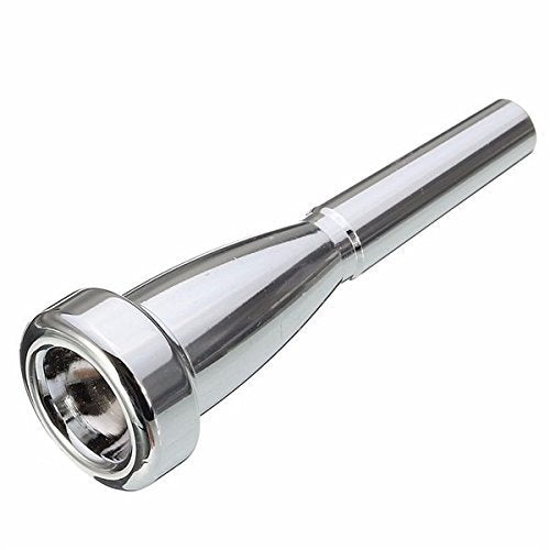 TraderPlus Copper Alloy Meterial Trumpet Mouthpiece for Bach (3C, Silver) 3C