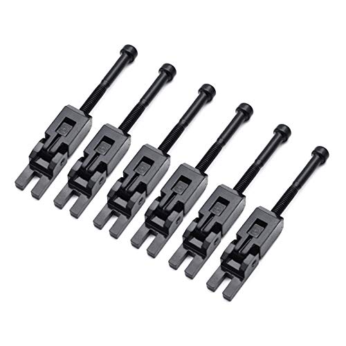 6 Pieces Tremolo Bridge Saddles Electric Guitar Locked Strings Saddles Replacement Double Locking Systyem for Floyd Rose Guitar Tremolo Bridge