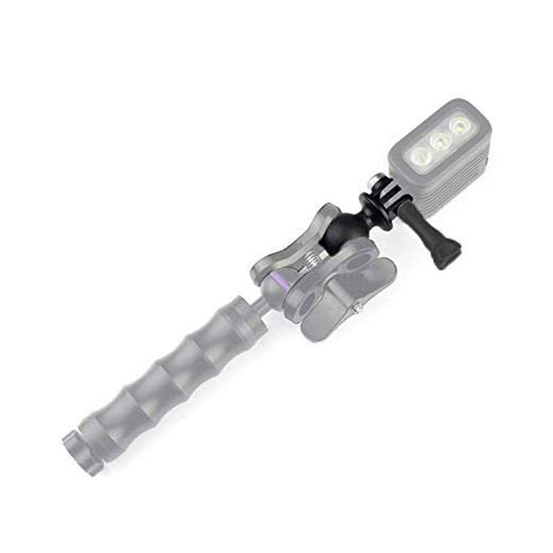 Ball Head Mount Adapter (1-Inch Diameter Ball) with Thumb Screw for GoPro Hero 9/8/7/(2018)/6/5/4 Black,Hero 3+,DJI Osmo Action,AKASO/Campark/YI Action Camera