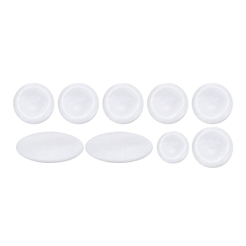 Key Button Inlays,9Pcs/set Exquisite White Pearl Shell Key Button Inlays replacement for Alto Tenor Soprano Sax Saxophone Accessory