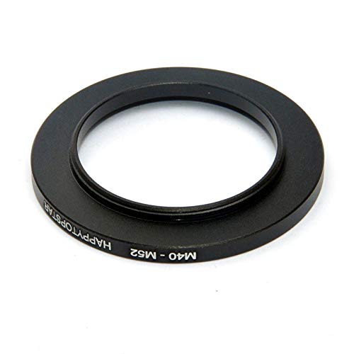 Metal M40 to M52 Male to Female 40mm to 52mm M40-M52 Step-Up Coupling Ring Adapter for Lens Filter