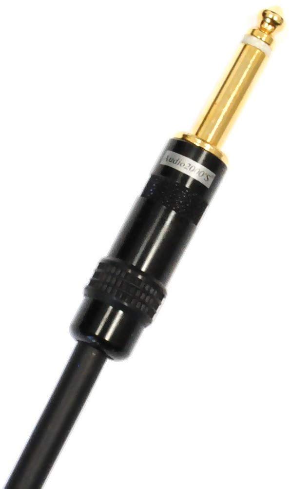 [AUSTRALIA] - Audio2000'S C07006P2 Microphone Cables (2-Pack), Copper Shield Balanced Cables, 1/4" TS to XLR Female Connector, 6 Feet Length, Gold Plated 1/4"-inch Connector, Flexible Ultra Soft Jacket 