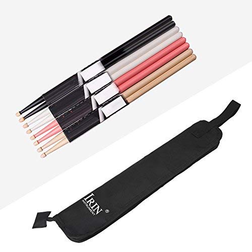 Drum Stick Bag, Oxford Cloth Water-Resistant Percussion Drum Stick Mallet Storage Bag Case Holder