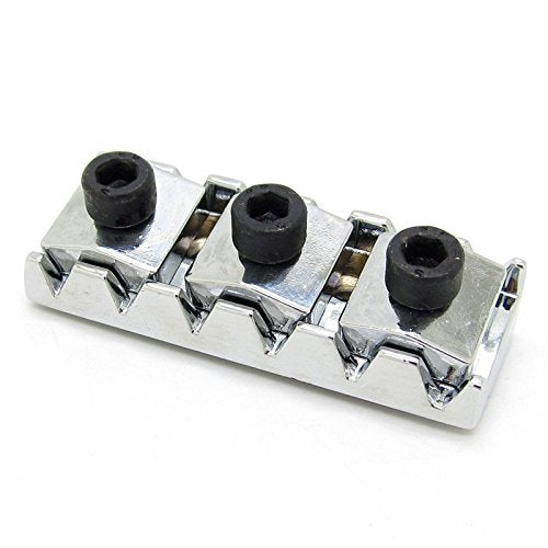 Chrome 42mm Electric Guitar Locking Nut for Floyd Rose Tremolo Bridge Black