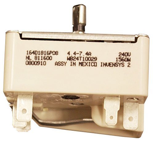 Endurance Pro 6 Inch WB24T10029 Electric Range Infinite Switch Replacement for GE PS236754 AP2024076