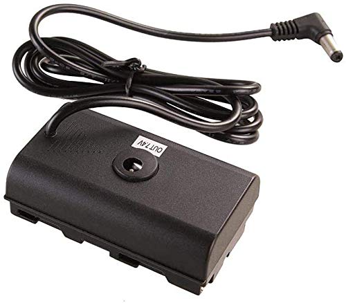 Foto4easy NP-F Dummy Battery DC Coupler with Power Cable Adapter for Sony NP-F550 F570 F750 F770 NP-F960 NP-F970 to Power Video LED Light Camera Monitor YN300 II YN-600 W260 5010A CN-126 CN-160