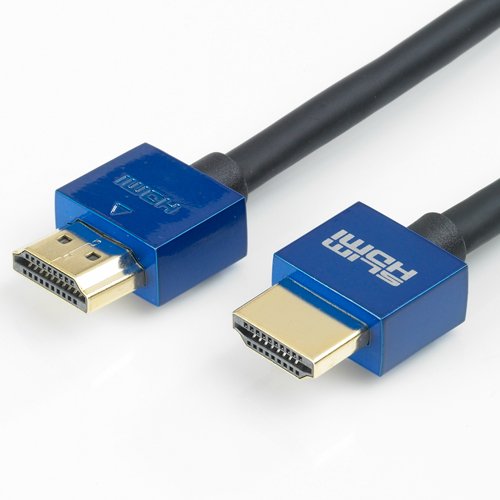 8ft (8ft 2in / 2.5m) Slim HDMI Cable, The World's Slimmest HDMI Lead? (Gold Plated, 1080p, 4K, UHD, 3D, High Speed, ARC)