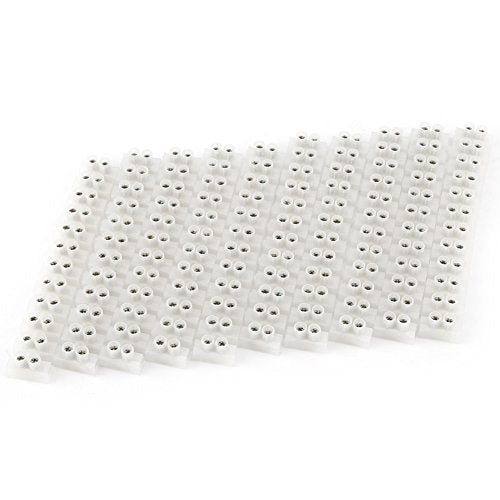 10Pcs 360V 10A Dual Row Screw Terminals Electric Barrier 12-Position Terminal Strip Block Wire Connector Block