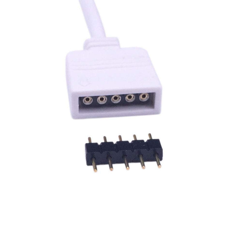 [AUSTRALIA] - LitaElek 5 pin LED Strip Connector RGBW LED Tape Connector LED Controller Connector 5pin LED Ribbon Male to Male Plug Adapter Solderless Connecter for SMD 5050 RGBW LED Strip Light (30pcs, Black) 