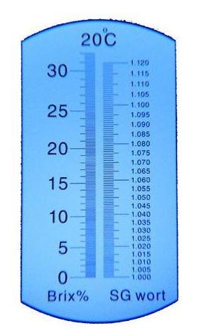 Ade Advanced Optics BCBI9177 Beer Wort and Wine Refractometer, Dual Scale - Specific Gravity 1.000-1.120 and Brix 0-32%, Replaces Homebrew Hydrometer (Aluminum) Aluminium