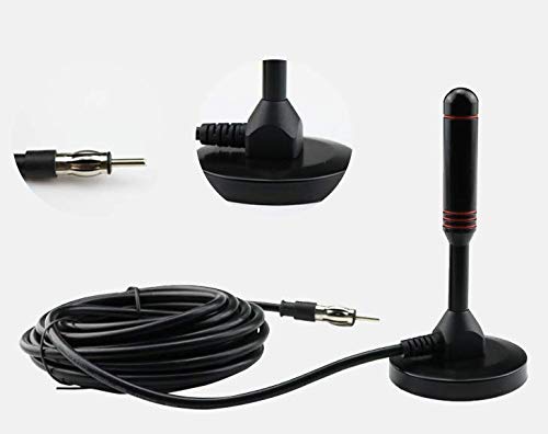 Car Magnet Antenna Universal Magnetic Am Fm Antenna for Radio Car Home 16ft Long 75Ohm with Magnetic Base Antenna