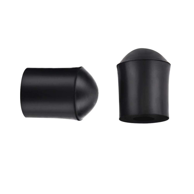 Double Bass Endpin Rubber Tip Stopper, Set of 2 Upright Bass Parts Replacement Rubber Tip for Double Bass End Pin Protector Black