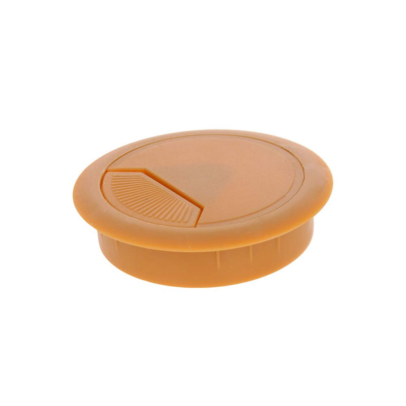 MroMax 2.36" Desk Grommet Plastic 60mm Cable Hole Cover Cord Desk Grommets Arrange Wires Organizer for Home Office Desk Cable Cord Yellow 10Pcs 60 mm Mounting Hole Diameter