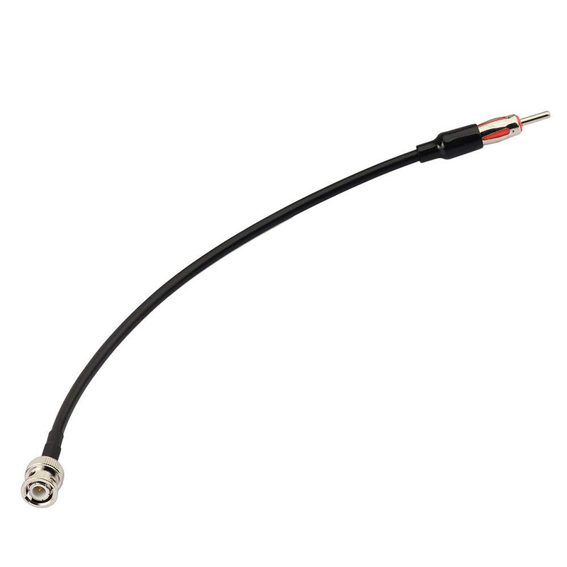 Eightwood BNC Male to Motorola AM/FM Male Plug Extension Lead 12 inches Coax RG58 for Car Radio Antenna