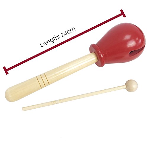 A-Star Wooden Tulip Tone Block with Wooden Beater, Educational School Percussion