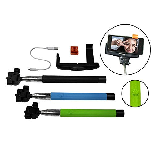 MaximalPower BT MONOPOD SHUTTER(BK) 2-in-1 Selfie Monopod Holder with Built-In Bluetooth Shutter for iPhone 4/4S/5S/5C/6/6, Samsung Galaxy/Note, HTC (Black)