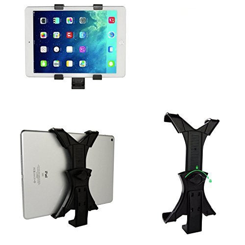 Acuvar Tablet Holder Tripod Mount (Universal) fits iPad Tablets and Other Tablets + an eCostConnection Microfiber Cloth Tablet Mount