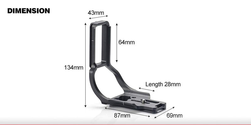 SUNWAYFOTO PNL-D850G Dedicated L-Bracket with Battery Grip for Nikon D850 Camera Arca/RRS compatible Sunway