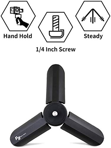 FeiyuTech Tripod Stand with 1/4"-20 Mounting Screw for 3 Axis Gimbal Stabilizer, Feiyu Pocket Camera, DSLR Camera Projector, Portable Folding
