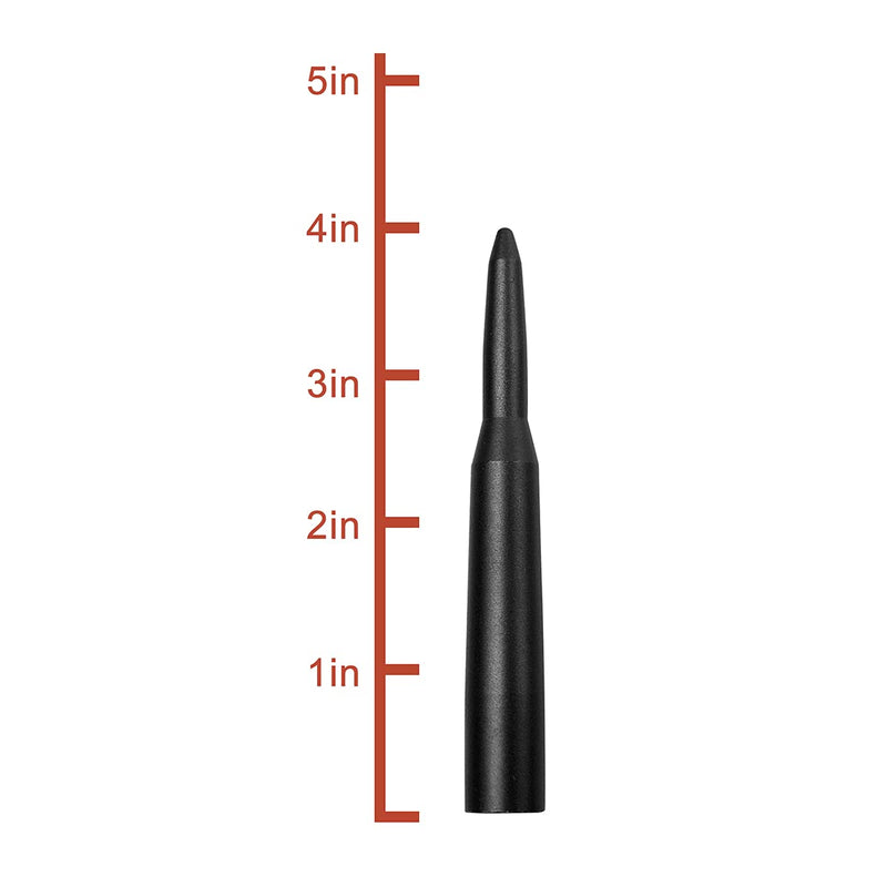 [AUSTRALIA] - PYGHAP Stylish Short Antenna Compatible with Chevy Silverado & GMC Sierra Trucks, 4" Short Aluminum Antenna, Car Wash Proof 