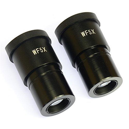 2PCS WF5X/20mm Wide Angle 5X Eyepiece Optical Lens for Stereo Microscope 30mm