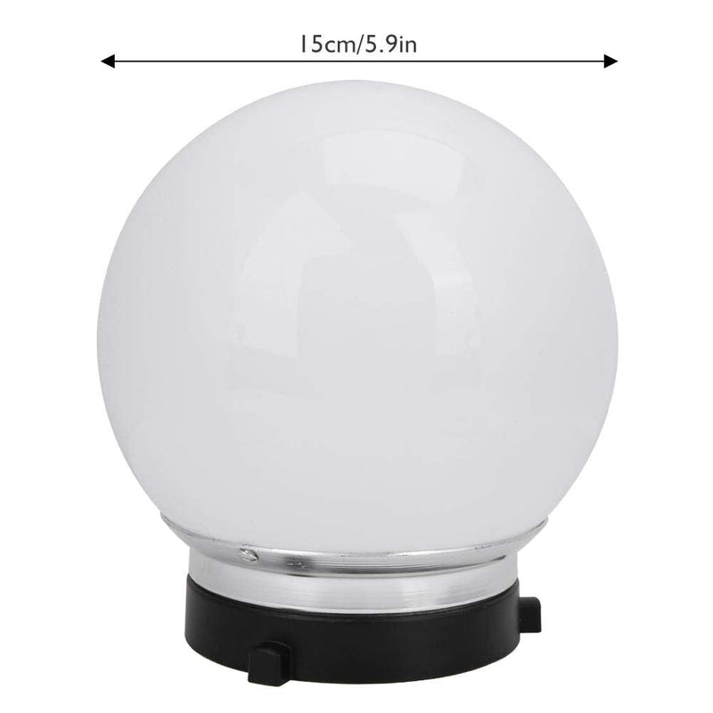 Bindpo Dome Softbox,15cm Universal Photography Diffuser Flexible Hood, Dome Softbox Studio Photography Accessories,Speedlight on Camera Diffuser for Baby Child Shooting(White) white