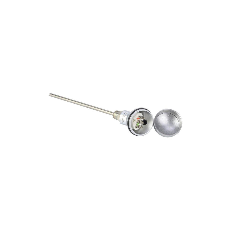 Nitrip RTD PT100 Temperature Sensor Probe 1/2" 201 Stainless Steel NPT Thread Thermocouple Terminal Head(200mm)