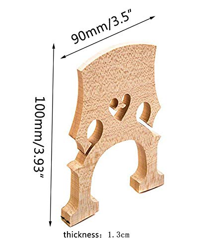 Timiy 4/4 Durable Aged Maple Cello Bridge for Musical Instrument Accessory