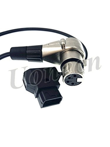 [AUSTRALIA] - For ARRI ALEXA Camera Cable Right Angle 90 Degree XLR 4 Pin Female to D-tap Power Cable for Supply Battery Adapter 